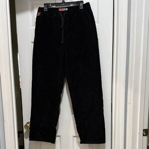 Empyre Black Men’s Corduroy Elastic Waist with tie Pants